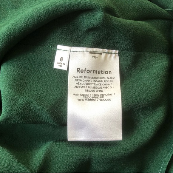 Reformation Aude Dress - Forest - Picture 8 of 9